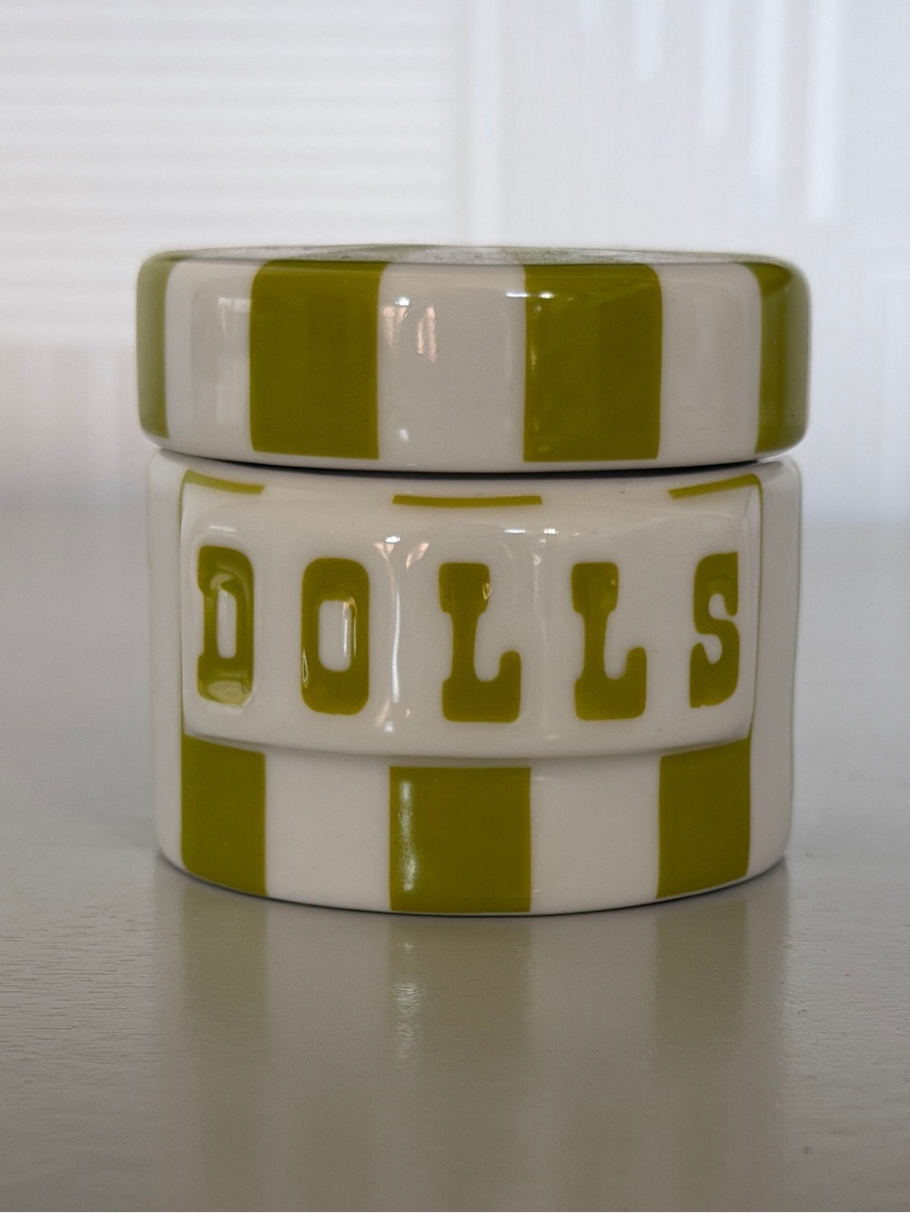 *RARE* Authentic Jonathan Adler Vice “Dolls” Canister.